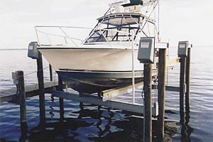 Eight Piling Boat Lifts