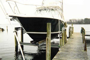 Eight Piling Boat Lifts